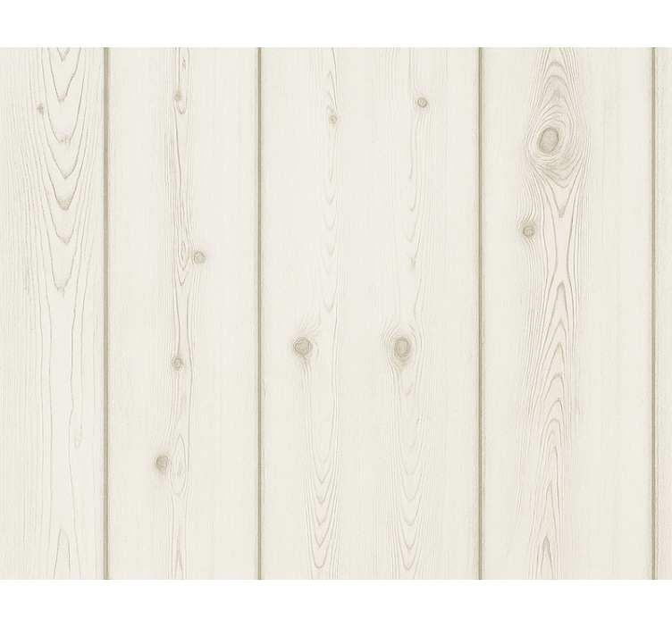 Living room wallpaper whitewashed wood effect - TenStickers