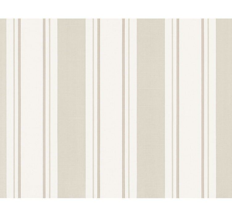 Living room wallpaper neutral striped design - TenStickers