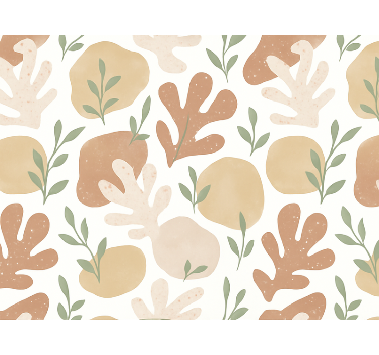 Wallpaper abstract abstract earth shapes - TenStickers