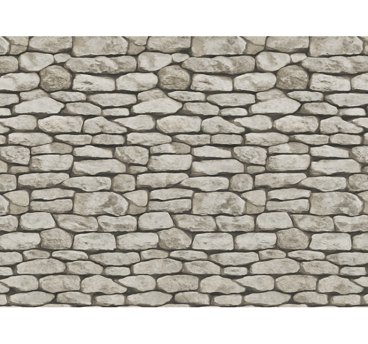 Living room wallpaper 3d stone effect design - TenStickers