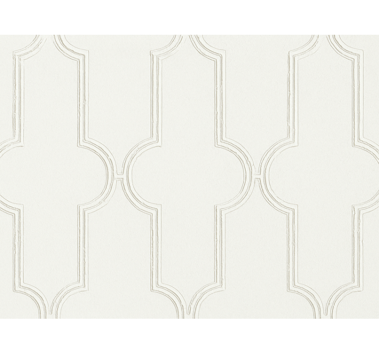 Master bedroom wallpaper white panel - TenStickers