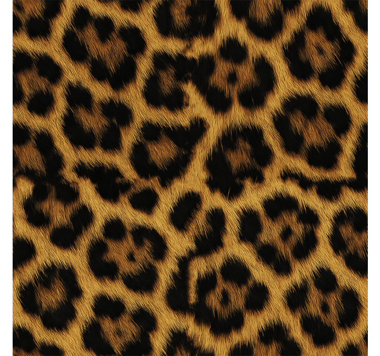 Master bedroom wallpaper leopard fluffy design - TenStickers