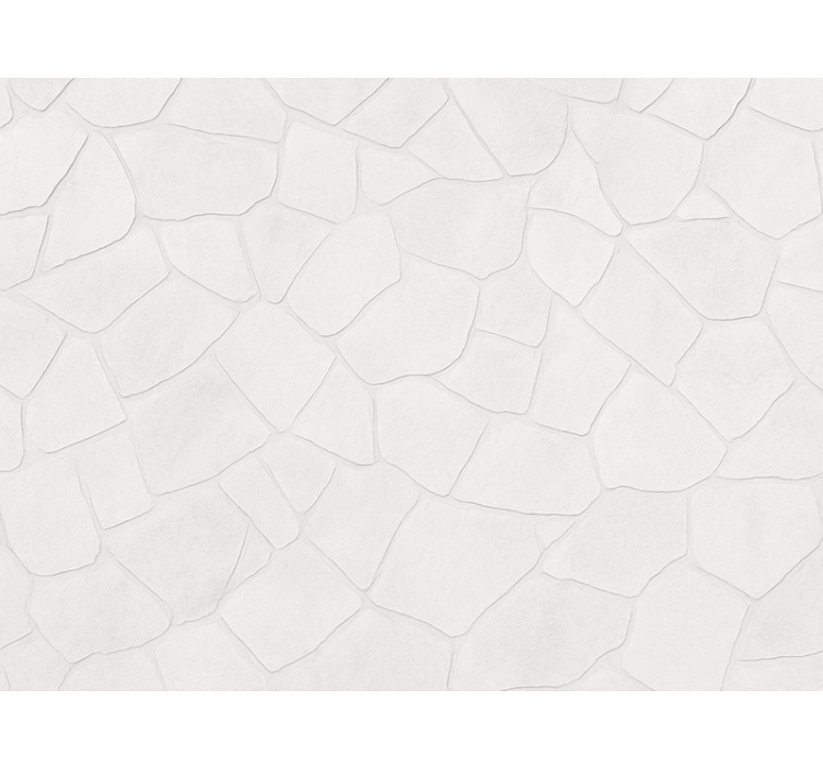 Living room wallpaper white stone washed wall - TenStickers