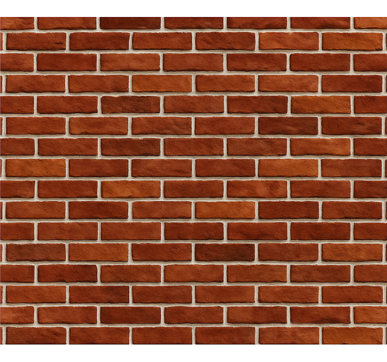 Living room wallpaper classic red brick texture - TenStickers