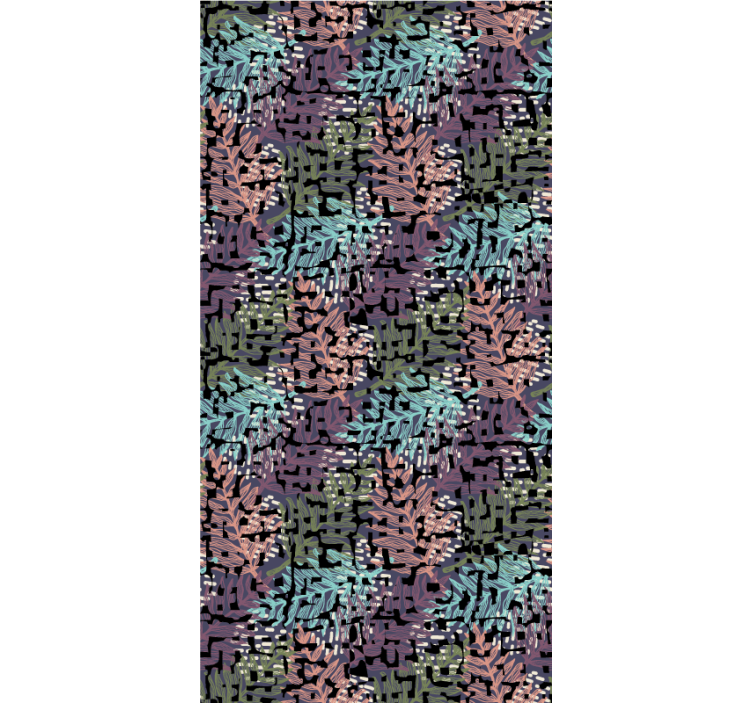 Floral ornament wallpaper vibrant original blooms - TenStickers