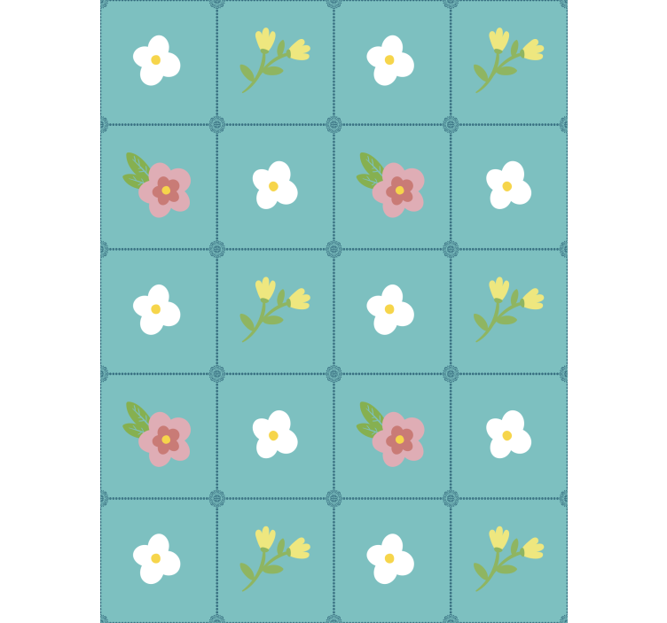 Floral ornament wallpaper granny chic floral decor - TenStickers