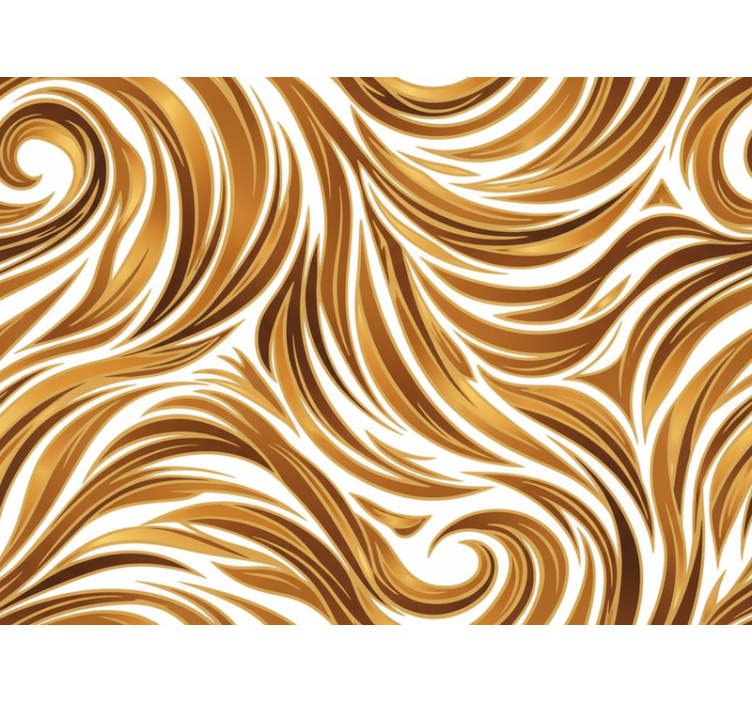 Vintage wallpaper golden fur optics - TenStickers