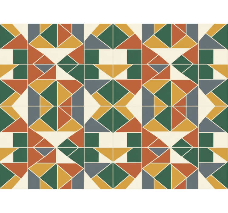 Wallpaper abstract geometric design - TenStickers