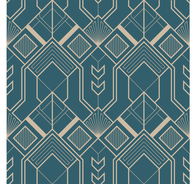 Polygonal Vintage Wallpaper - TenStickers