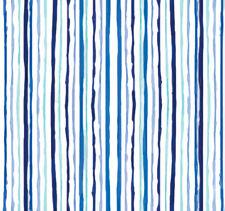 Blue vertical pattern striped wallpaper - TenStickers