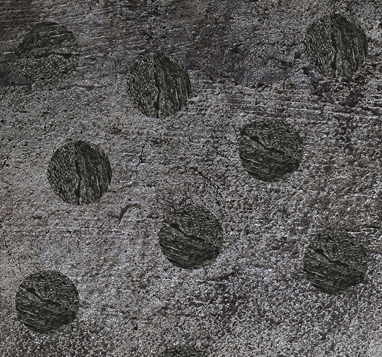 Abstract Circular Motifs Textured Wallpaper - TenStickers