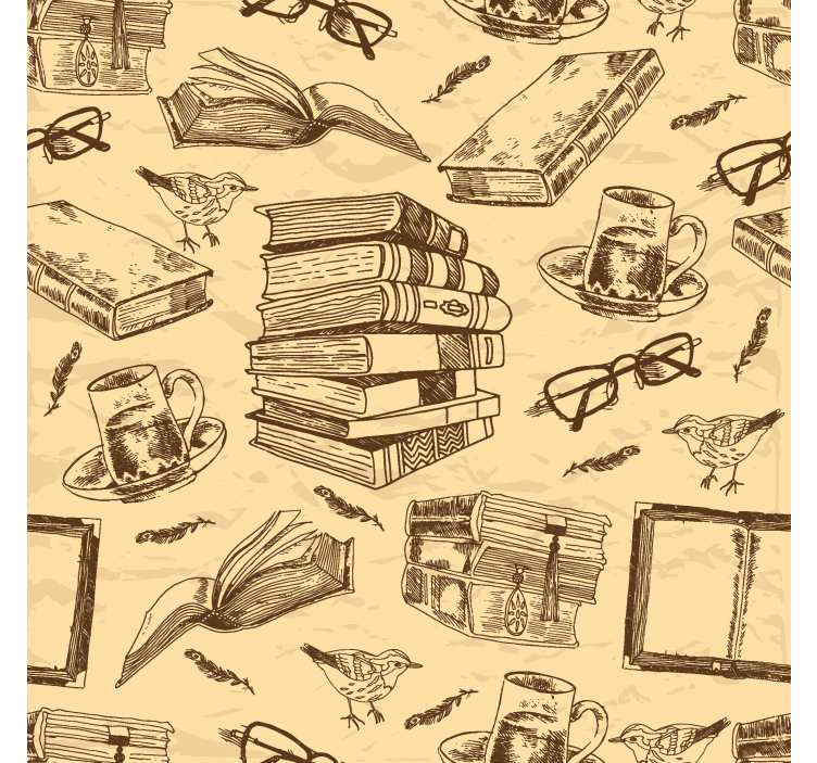 Old Library Office wallpaper - TenStickers