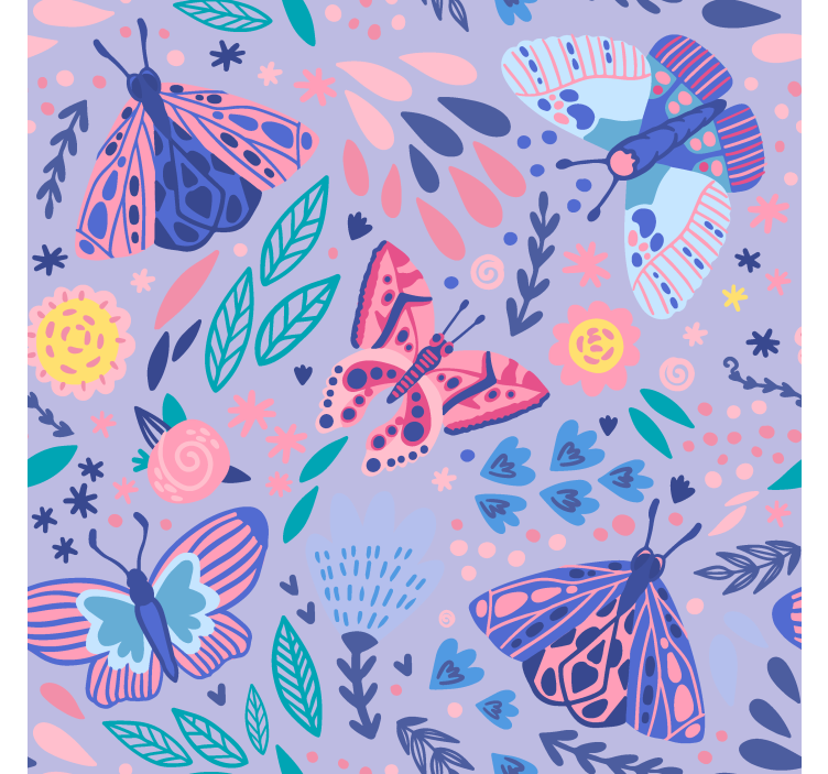 Butterfly wallpaper butterfly pattern design - TenStickers