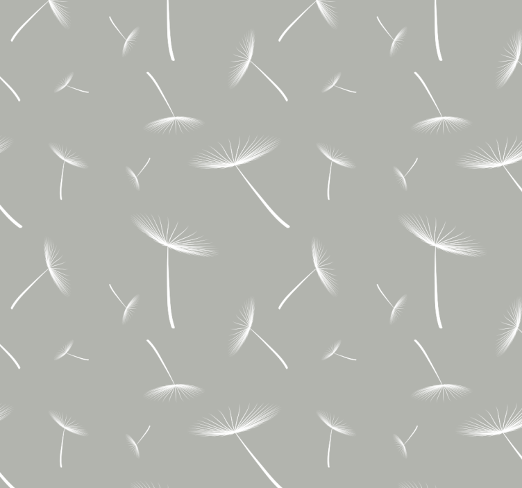 Dandelion Pattern leaf wallpaper - TenStickers