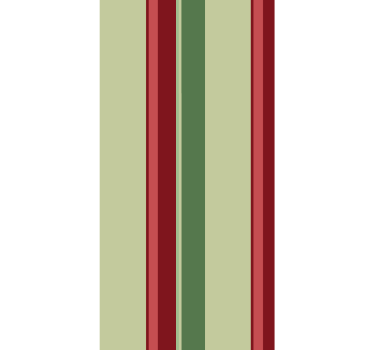 Green red and white stripes vertical wallpaper - TenStickers