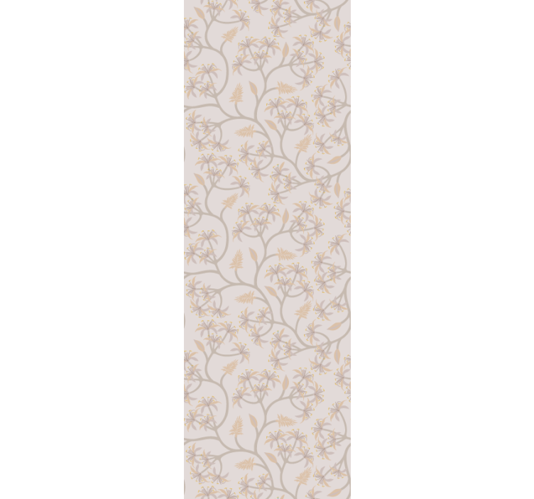 Elegant Floral Motifs flower ornament wallpaper - TenStickers