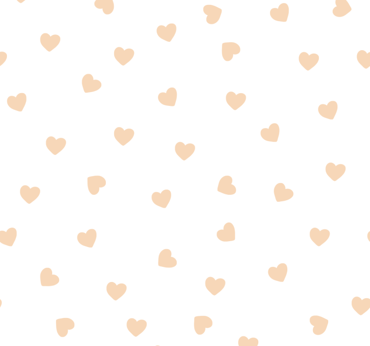 Heart Patterned Simplicity polka dot wallpaper - TenStickers