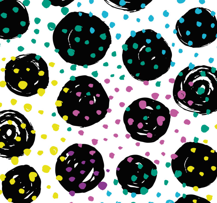 Abstract Polka Dot Pattern Spotty wallpaper - TenStickers