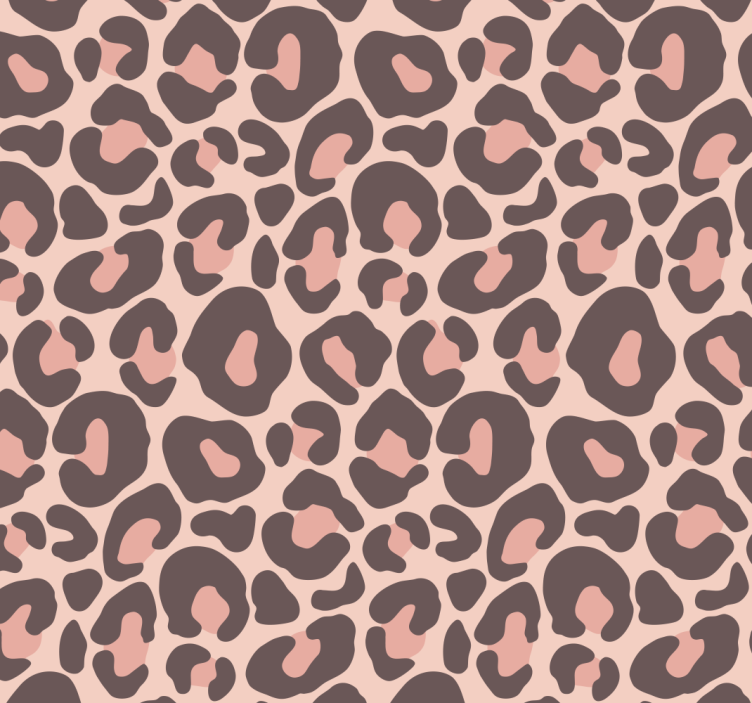 Pink Leopard print Animal Wallpaper - TenStickers