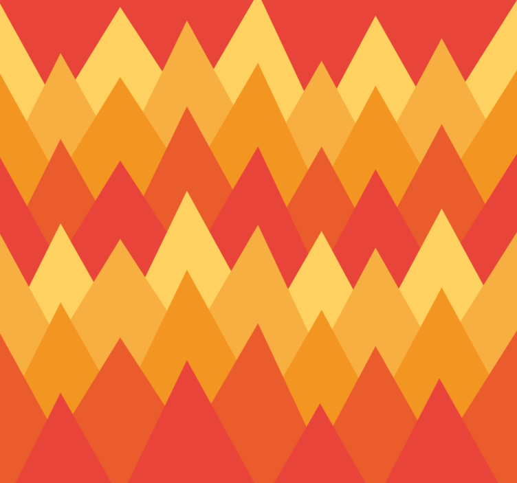 Geometric Zigzag geometric wallpaper - TenStickers