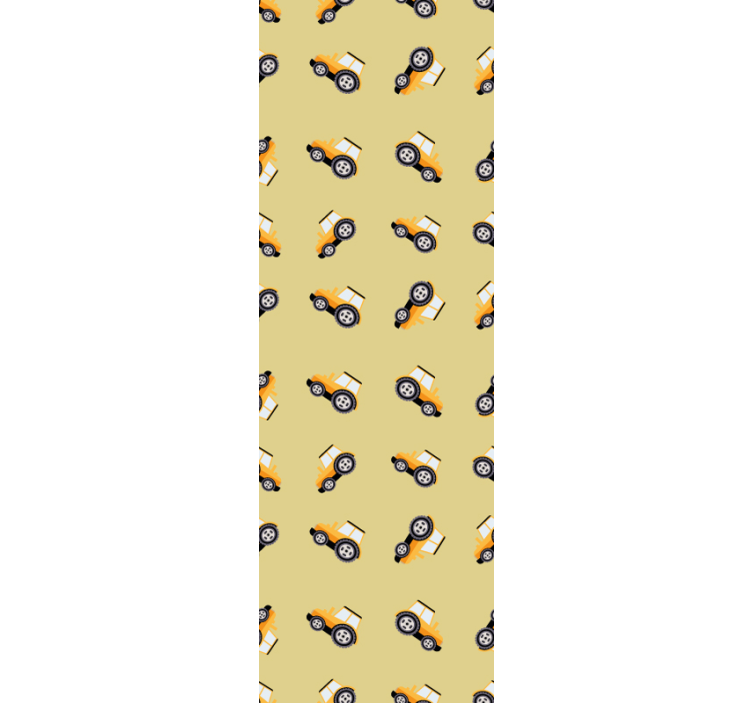 Tractor wood wallpaper - TenStickers