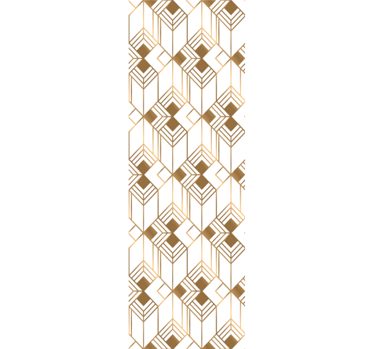 Cubist Symmetry geometric wallpaper - TenStickers