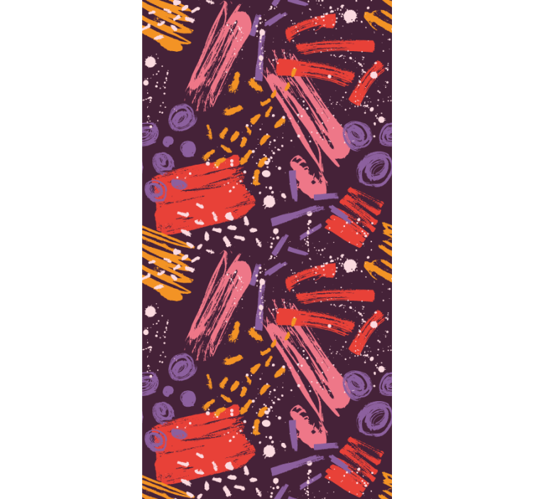 Expressive Brushstrokes wallpaper abstract - TenStickers