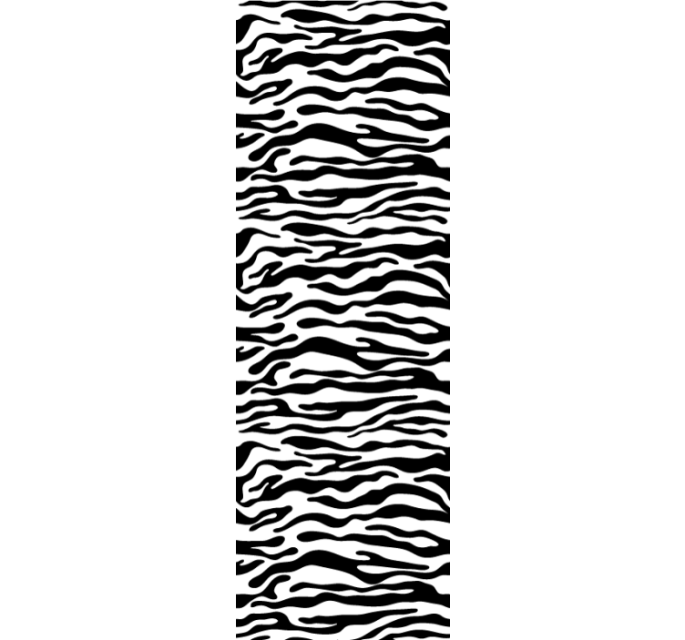 Zebra wallpaper in striped pattern design - TenStickers