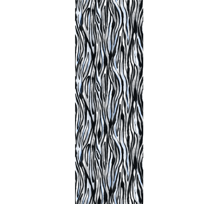 Zebra wallpaper with zebra stripe motif - TenStickers