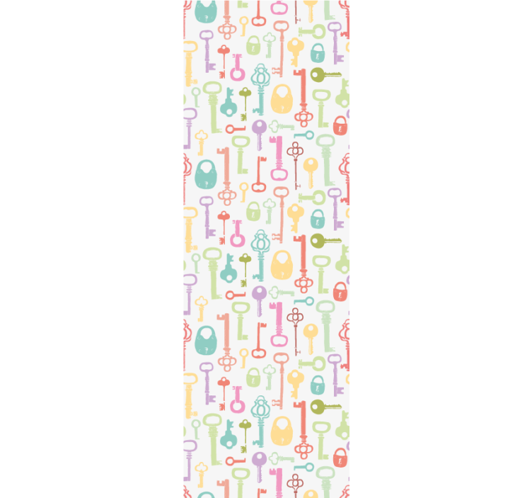 Key Pattern Motif teenagers wallpaper - TenStickers
