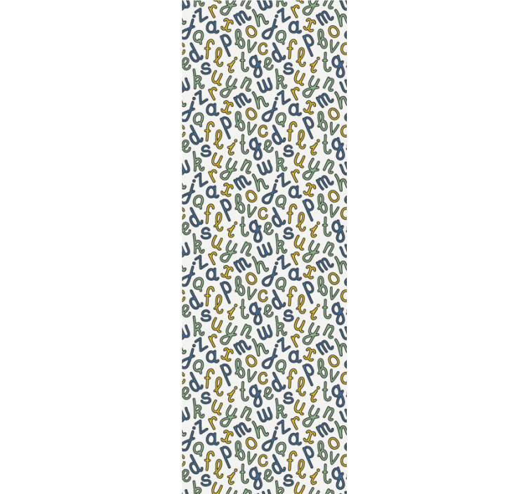 Alphabet Mix letters wallpaper - TenStickers