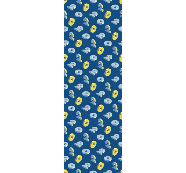 Geometric Eye Pattern kids wallpaper - TenStickers