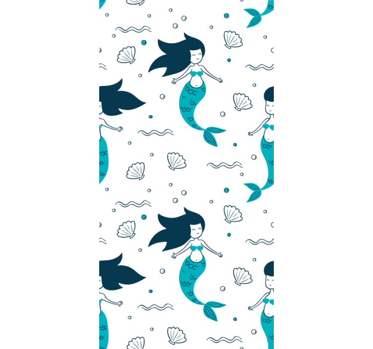 Enchanting Mermaid Scene animal wallpaper - TenStickers