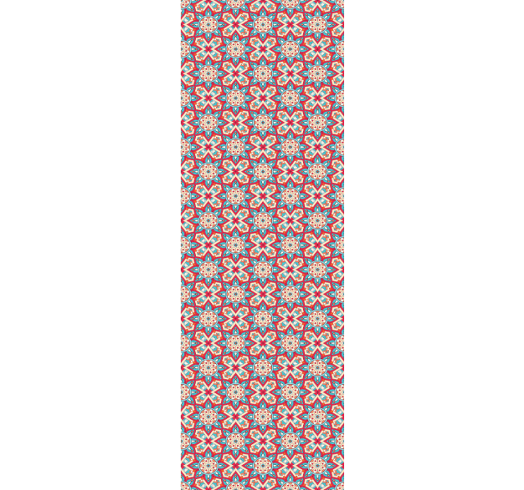 Tile effect wallpaper with tile inspired design - TenStickers