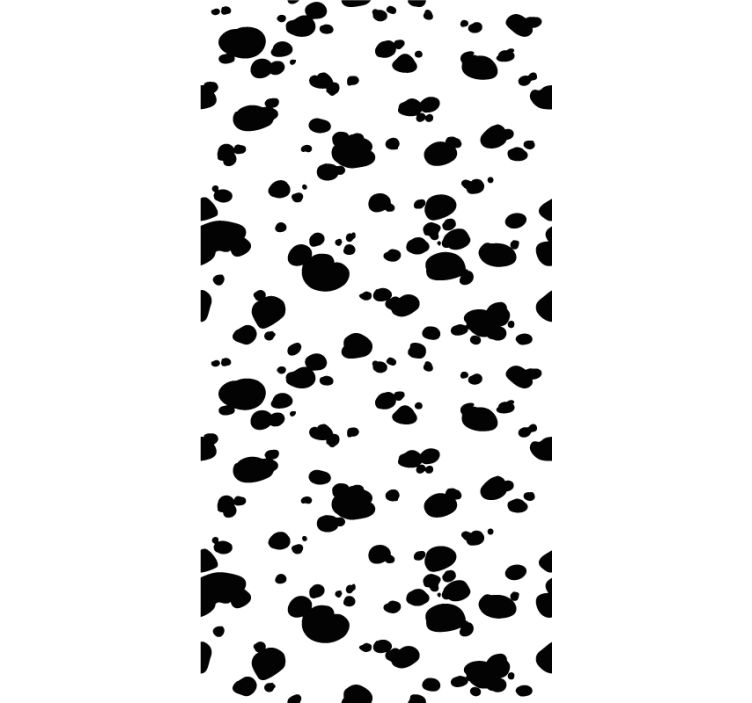 Paw Print Pattern dogs wallpaper - TenStickers