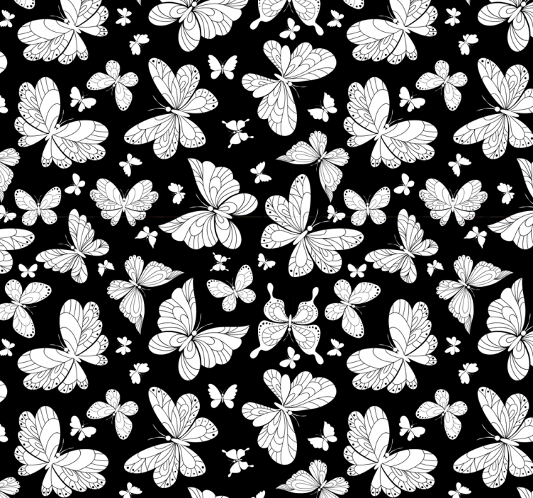 Fluttering Wings butterfly wallpaper - TenStickers