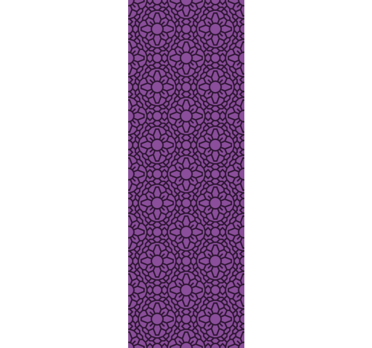 Floral ornament wallpaper floral geometric design - TenStickers