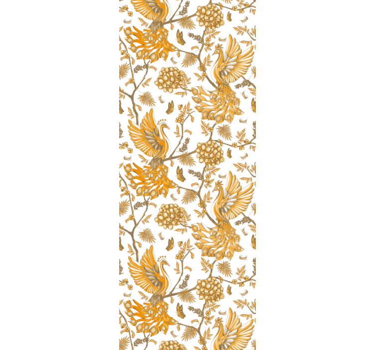 Floral ornament wallpaper floral botanical design - TenStickers