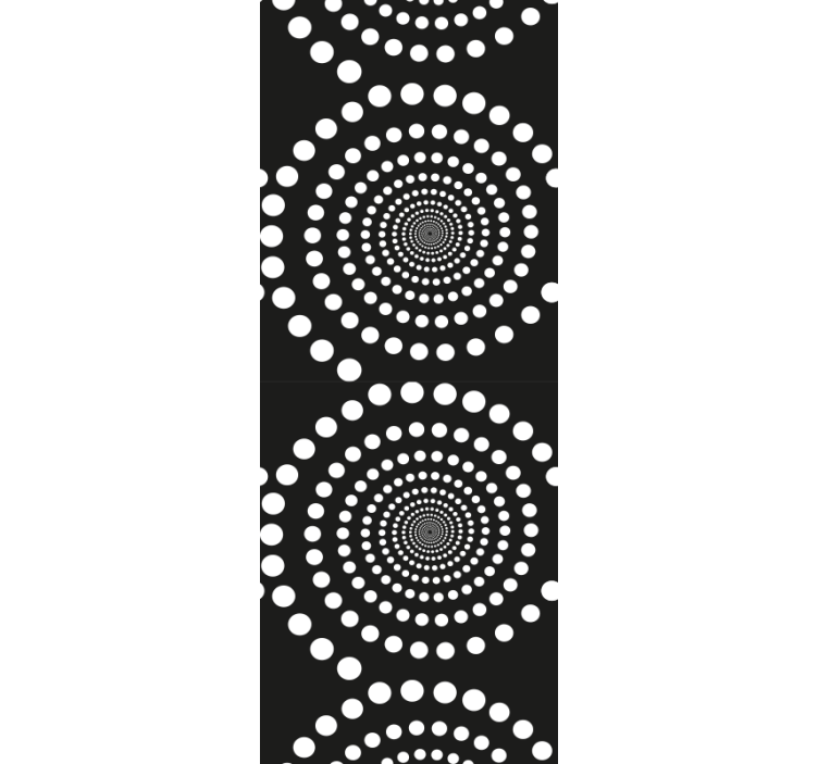Concentric Dots wallpaper abstract - TenStickers
