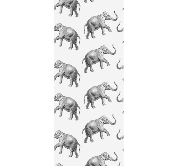 Elephant in the jungle Animal Wallpaper - TenStickers