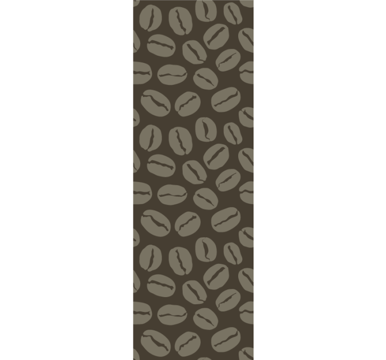 Coffee Bean Motif wallpaper quarters - TenStickers