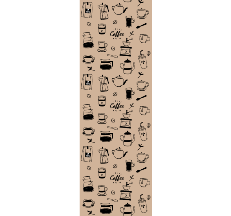 Coffee Motif kitchen wallpaper - TenStickers
