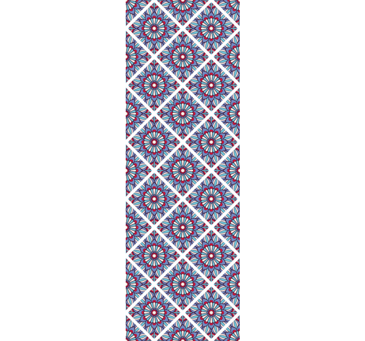 Geometric Botanical Sophistication floral ornament wallpaper - TenStickers