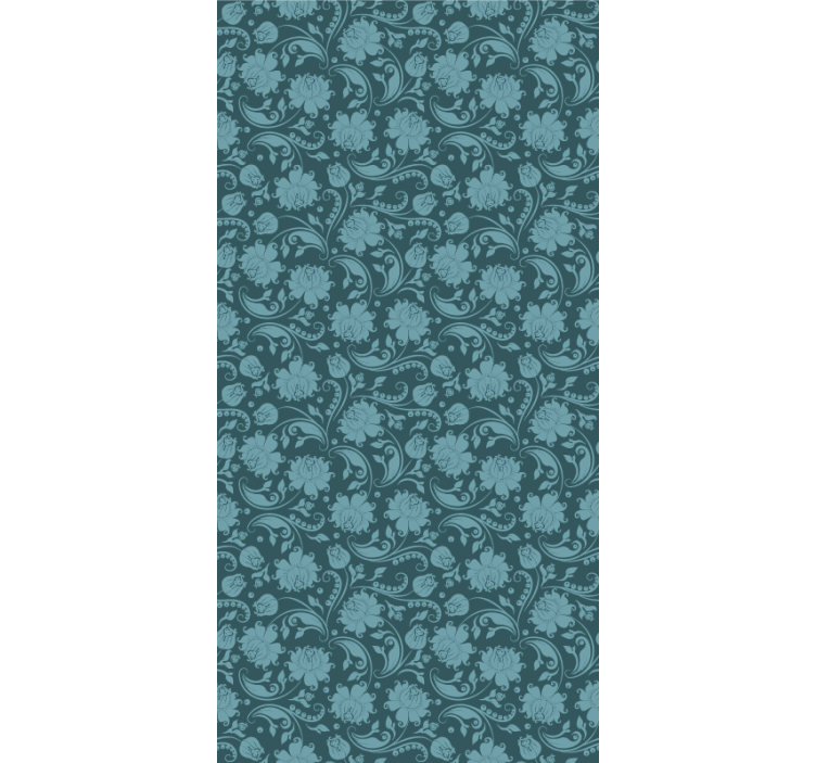 Ornate Flourish Pattern floral ornament wallpaper - TenStickers