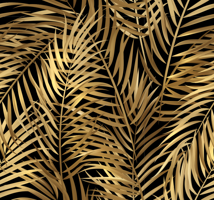 Tropical Palm Pattern leaf wallpaper - TenStickers