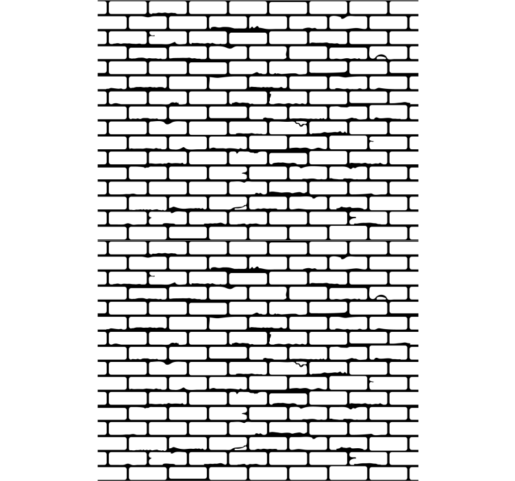 Simulated Brickwork brick wallpaper - TenStickers