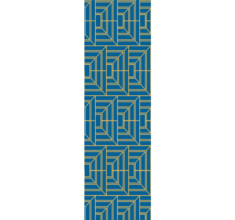 Angular Maze geometric wallpaper - TenStickers