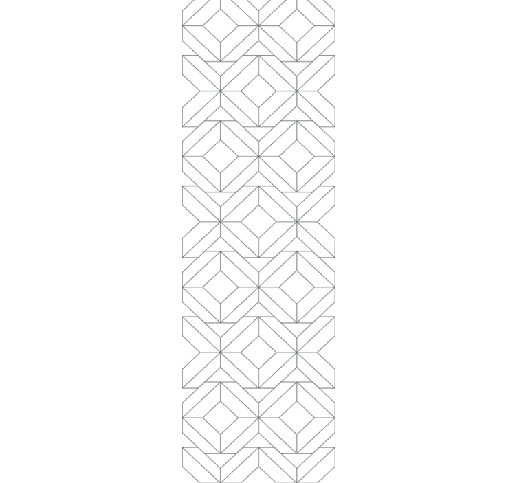 Cubic Pattern geometric wallpaper - TenStickers