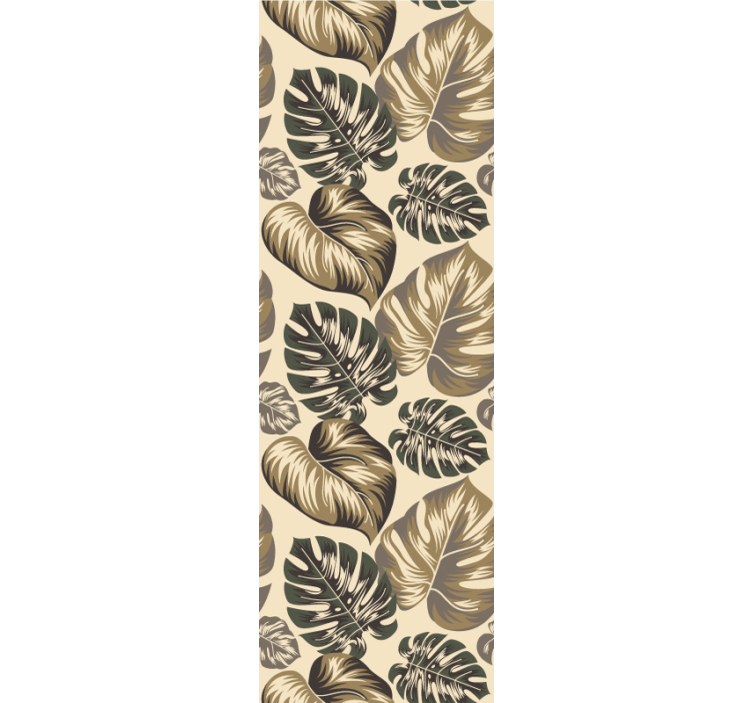 Monochrome Foliage leaf wallpaper - TenStickers