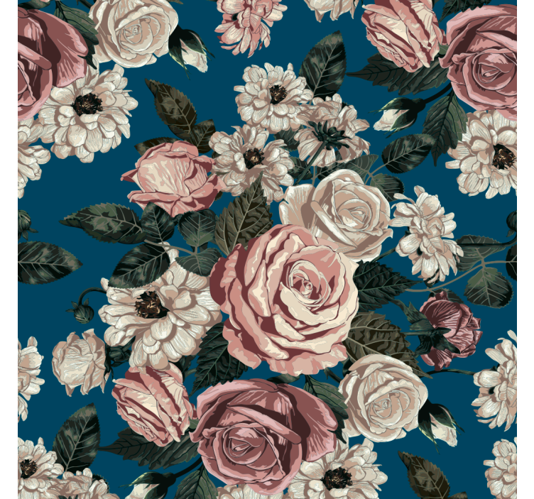 Elegant Floral flower wallpaper - TenStickers